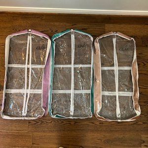 Set of 3 Glam'r Gear Garment Bags Size Long with Gussets